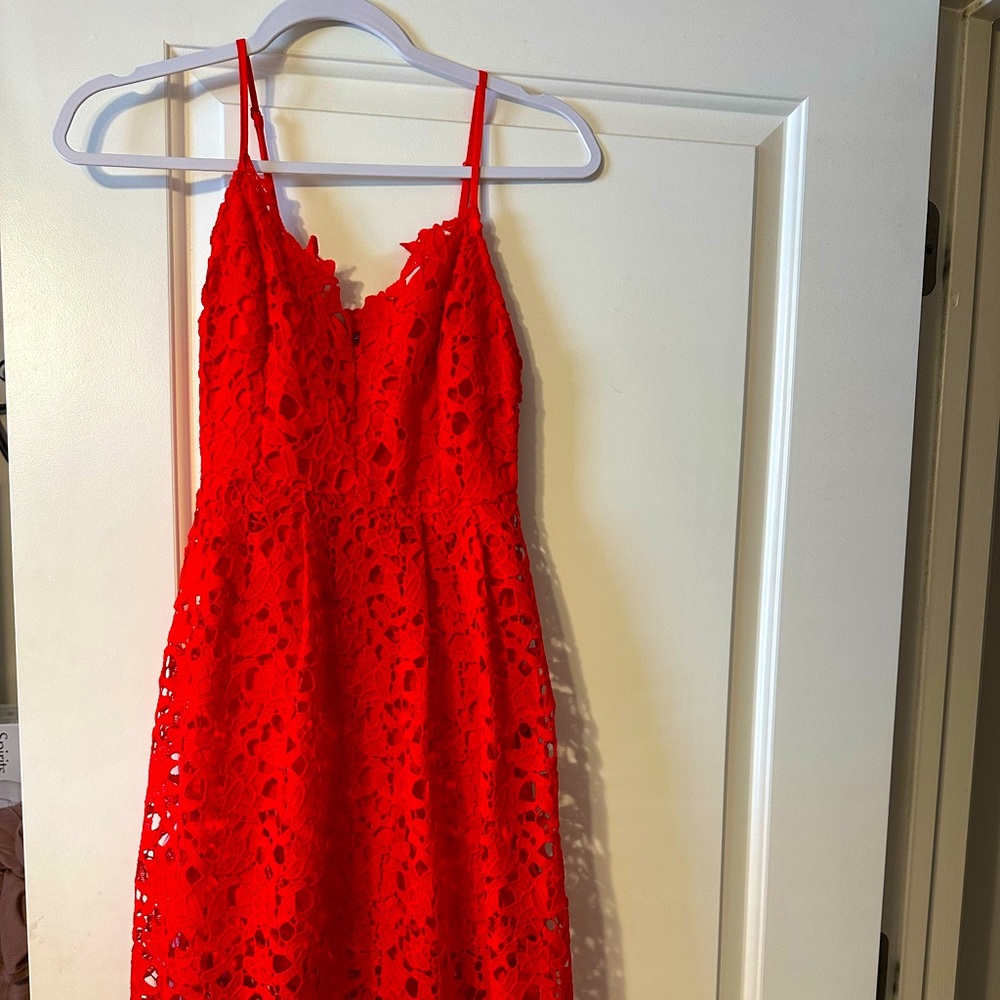 Coral dress